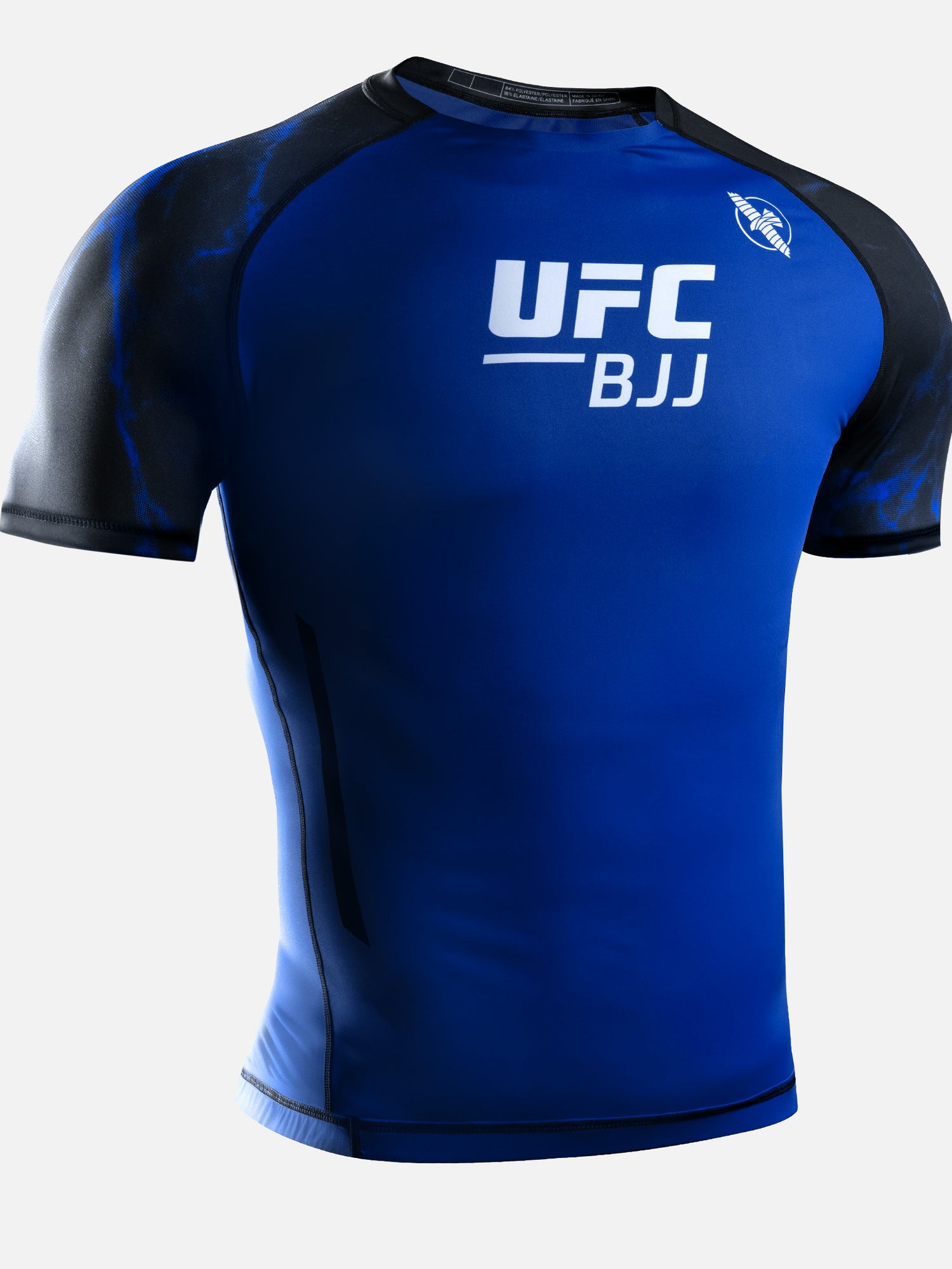 Rashguard Hayabusa x UFC BJJ Manches Courtes – Noir/Bleu