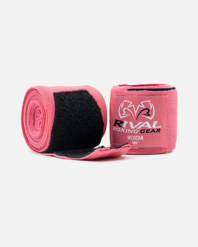 Boxerské bandáže Rival Mexican Stretch – Růžové