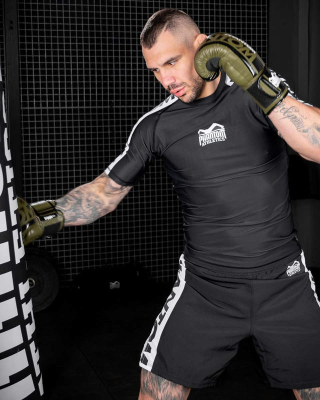 Phantom Athletics Rashguard EVO Apex Short Sleeve – Black