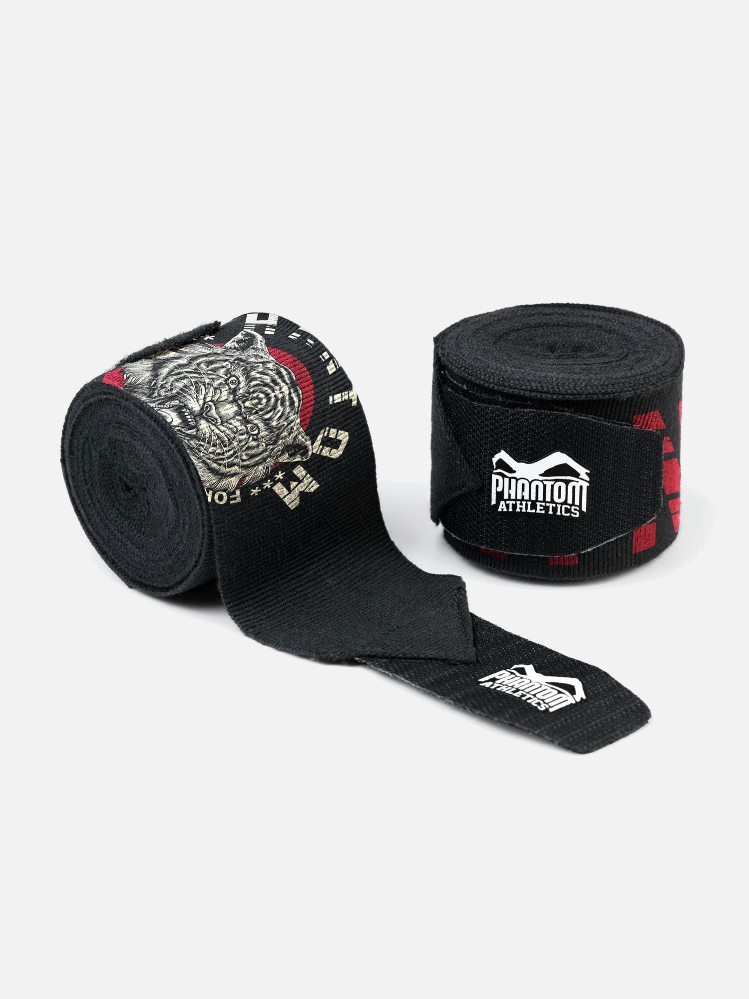 Bende da boxe Phantom Athletics Tiger Unit – Nero/Rosso