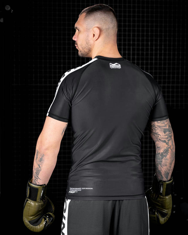 Phantom Athletics Rashguard EVO Apex Short Sleeve – Black