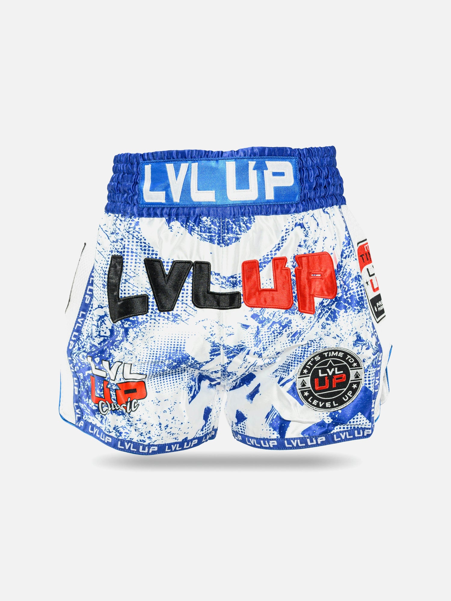 Spodenki Muay Thai LVL UP Stadium – Niebieskie