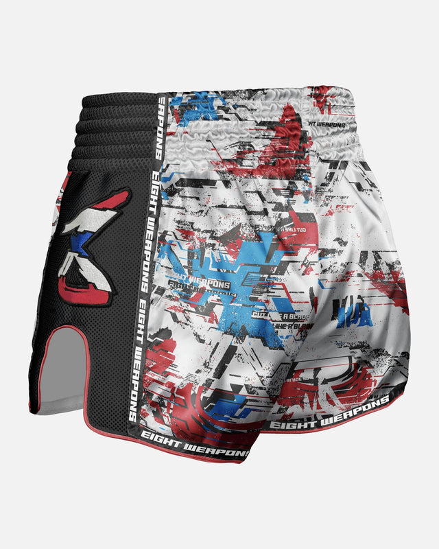 Pantaloncini Muay Thai 8 WEAPONS Cut Like A Blade 2.0 – Bianco