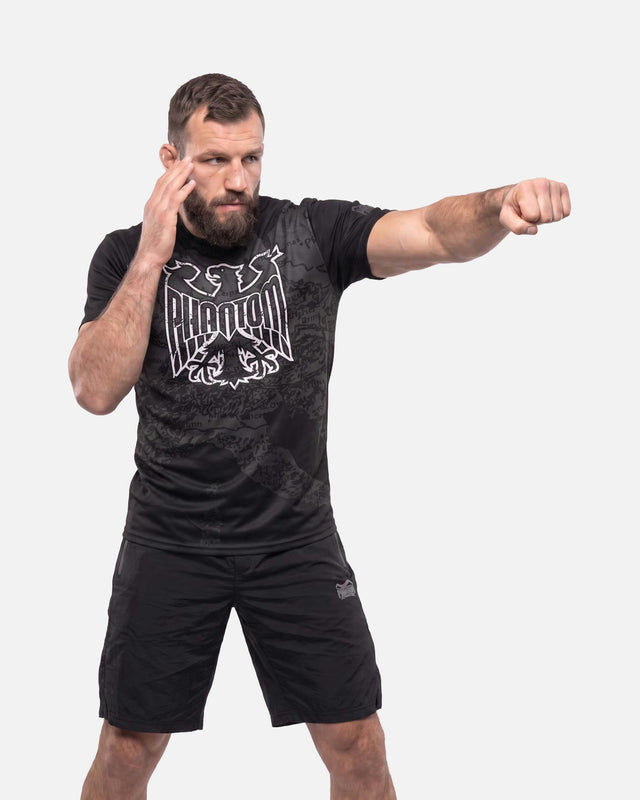 Phantom Athletics Trainingsshirt EVO Germany Silver Eagle - Sort/Grå