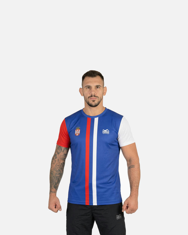 Phantom Athletics Trainingsshirt EVO+ Team Serbia – Blau
