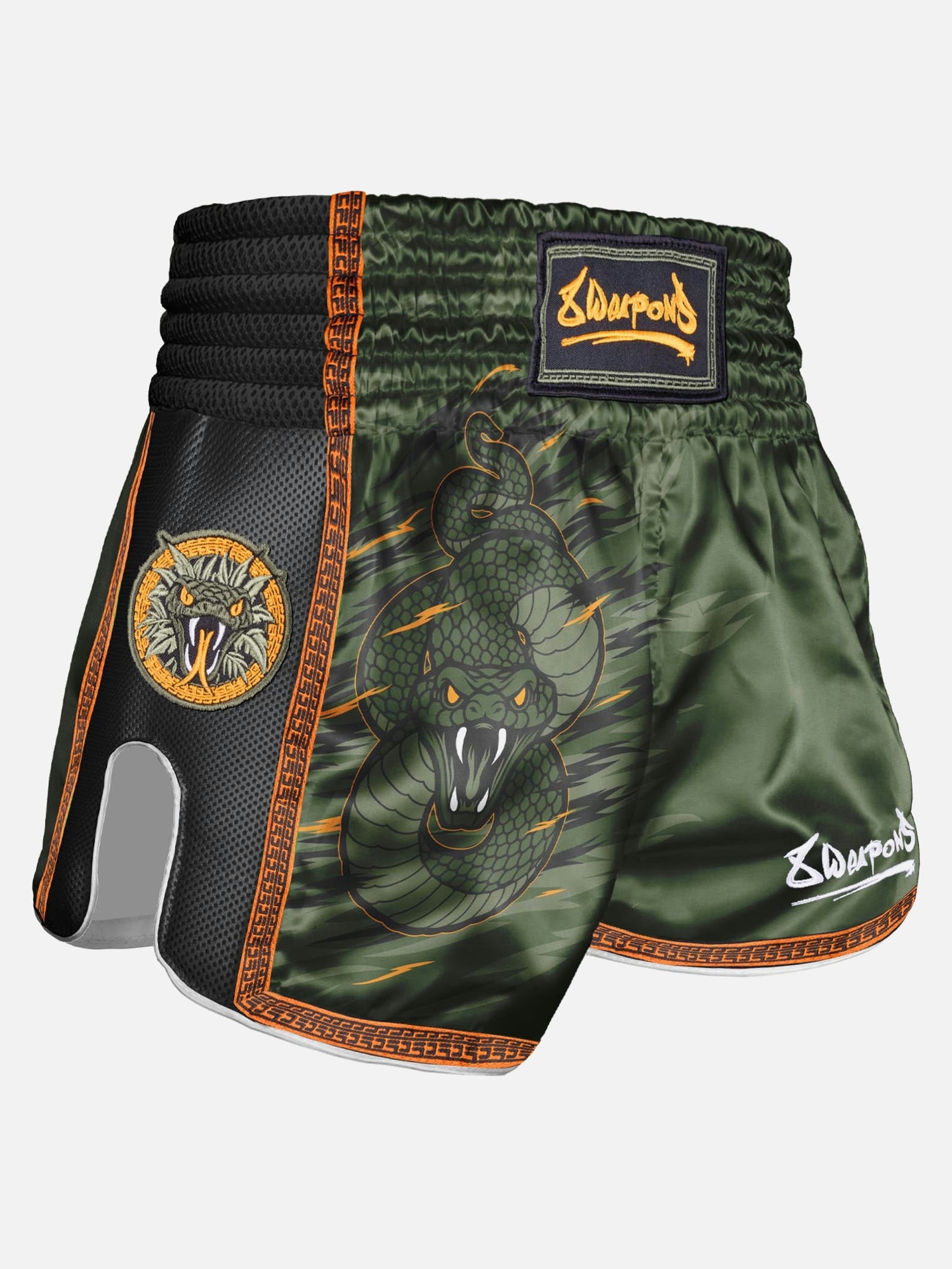 8 WEAPONS Muay-Thai-Shorts Beastial Viper – Khaki