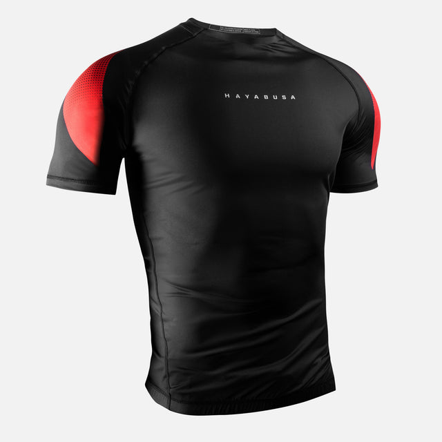 Rashguard Hayabusa Pro Ranked Manga Corta – Negro