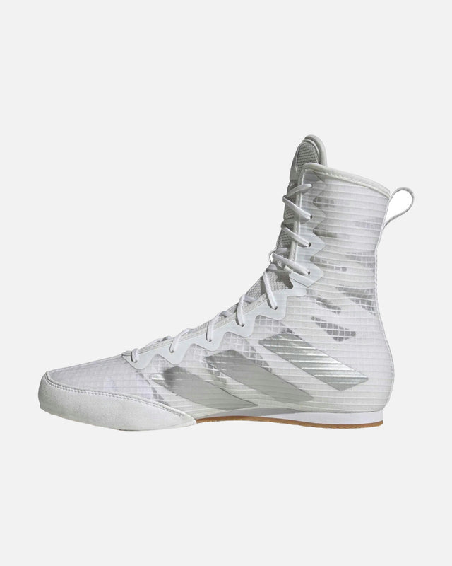 Chaussures de boxe Adidas Box Hog 4 – Blanc/Argent