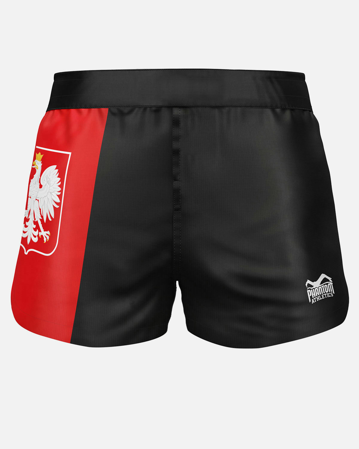 Spodenki MMA Phantom Athletics FUSION-R Team Poland – Czarne/Czerwone/Białe