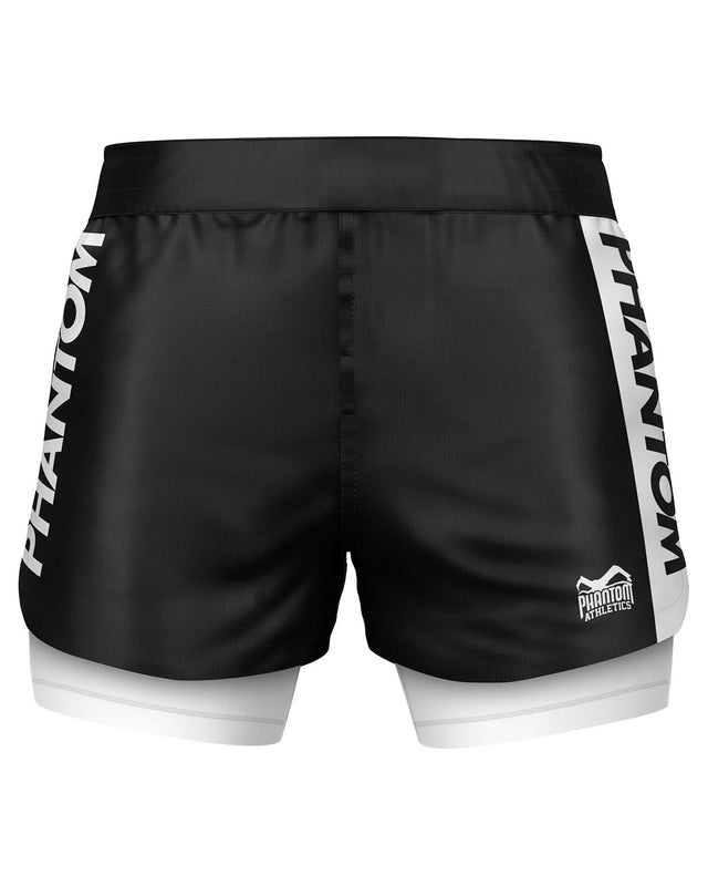 Phantom Athletics Compressie Shorts Fusion-R 2in1 Ranked - Zwart