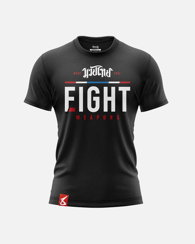 8 WEAPONS T-shirt The Fight – Sort