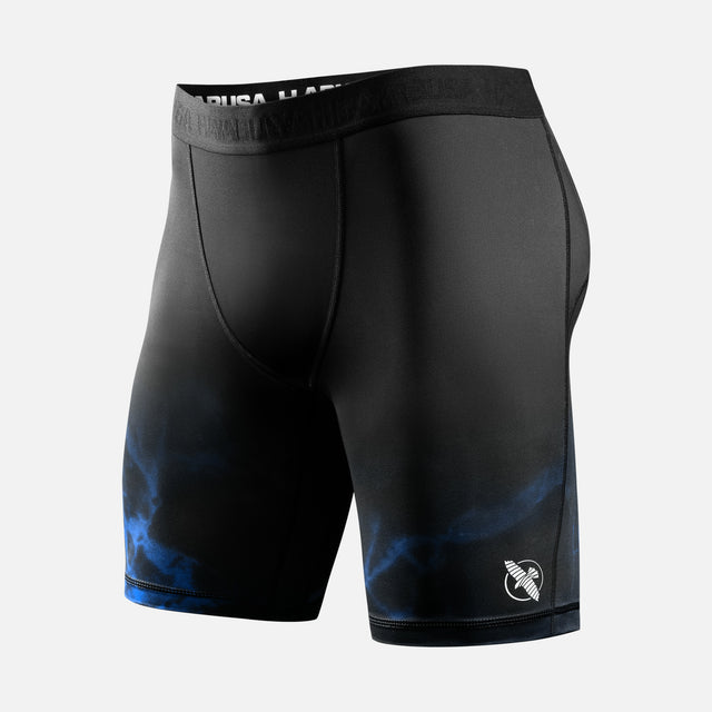 Shorts de compression BJJ Hayabusa x UFC – Noir/Bleu