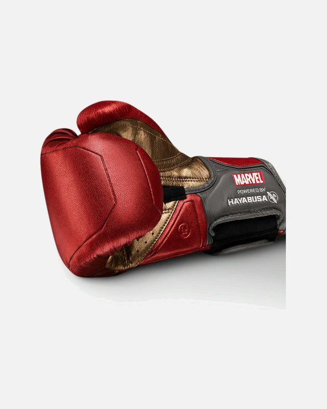Hayabusa x Marvel Boxhandschuhe Iron Man – Rot/Gold