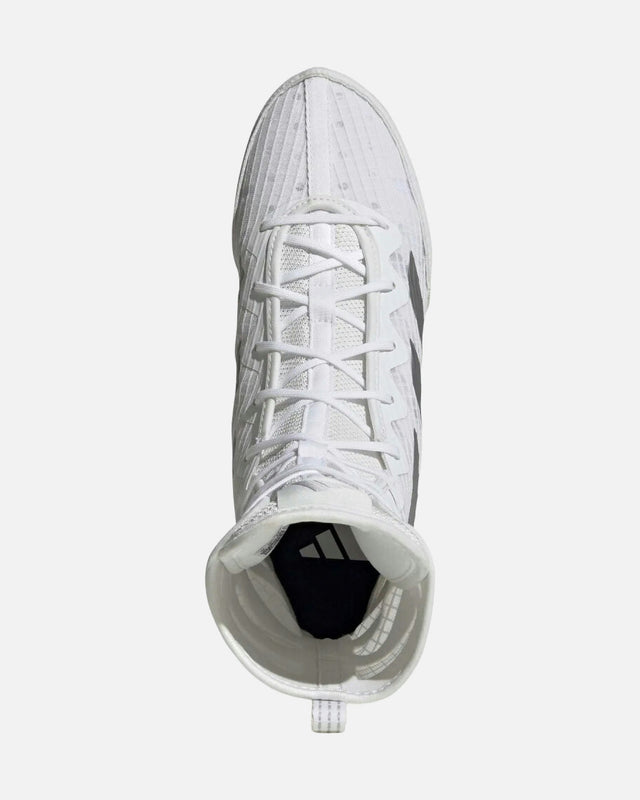 Chaussures de boxe Adidas Box Hog 4 – Blanc/Argent