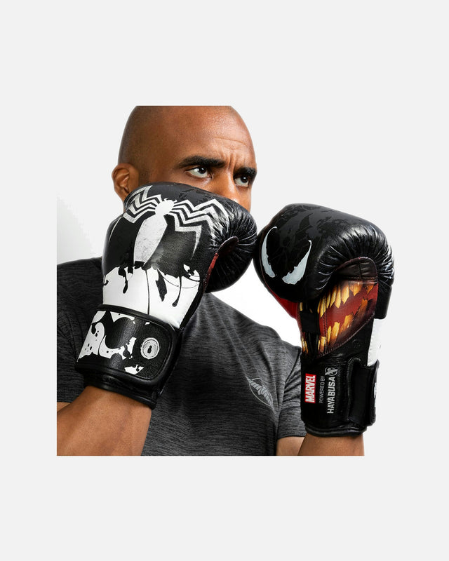 Mănuși de box Hayabusa x Marvel Venom – Negru/Alb