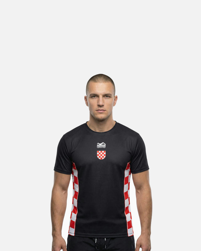 Triko Phantom Athletics EVO+ Team Croatia – Černé