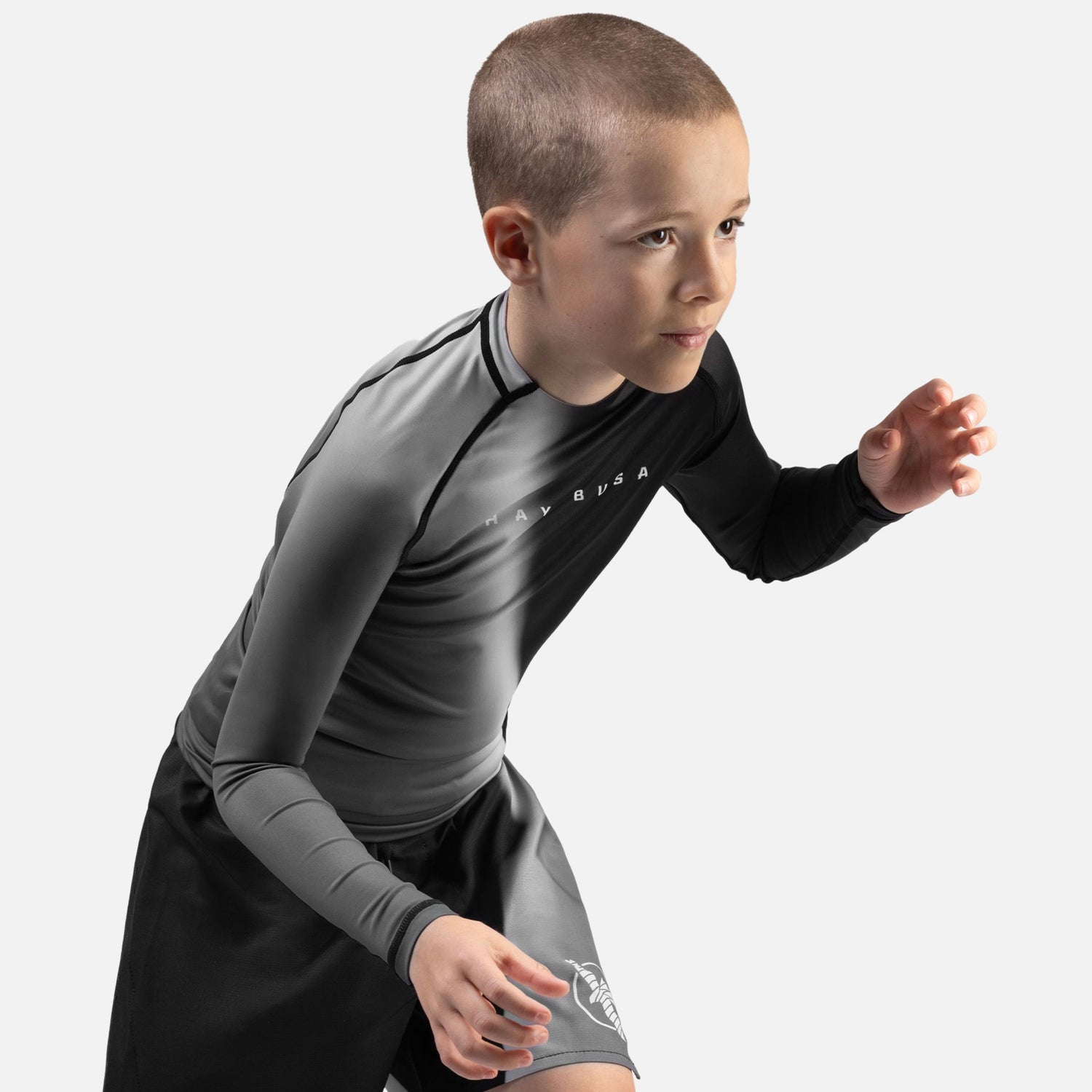 Hayabusa Rashguard Apex Nova Lange Ärmel Kinder – Schwarz