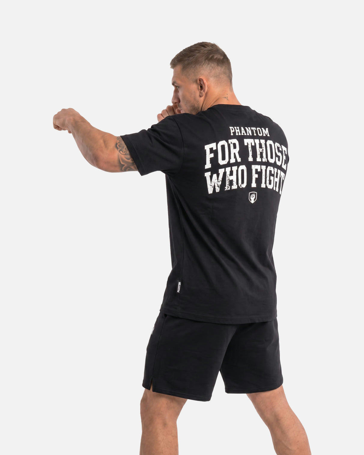Phantom Athletics Triko FOR THOSE WHO FIGHT – Černé