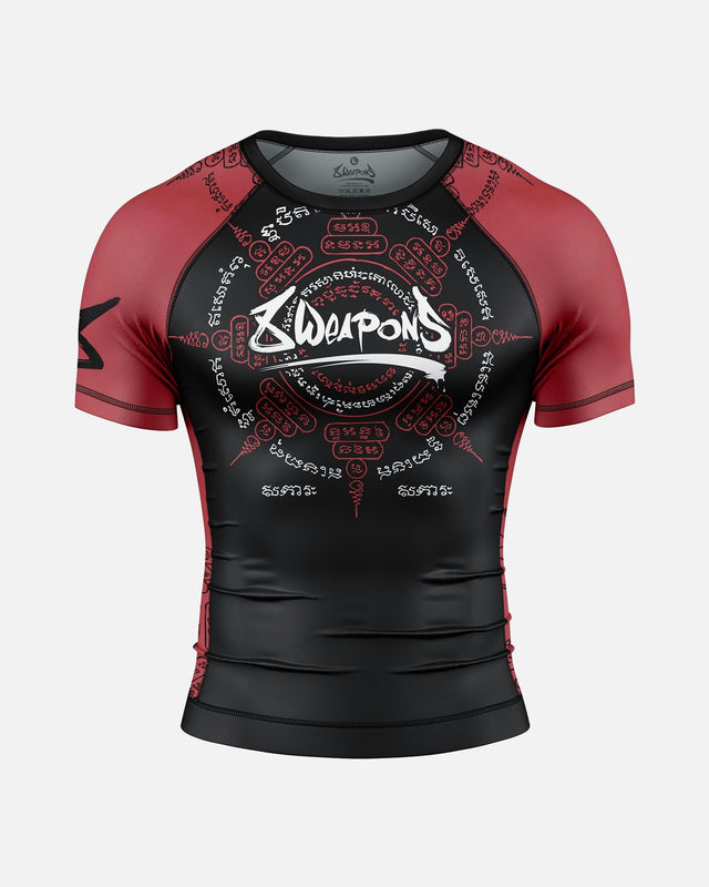 Rashguard 8 WEAPONS 8 Ways Yant 2.0 – Černá/Bordeaux