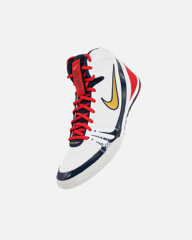 Nike Brottningsskor Freek SE - Vit/Guld/Marinblå