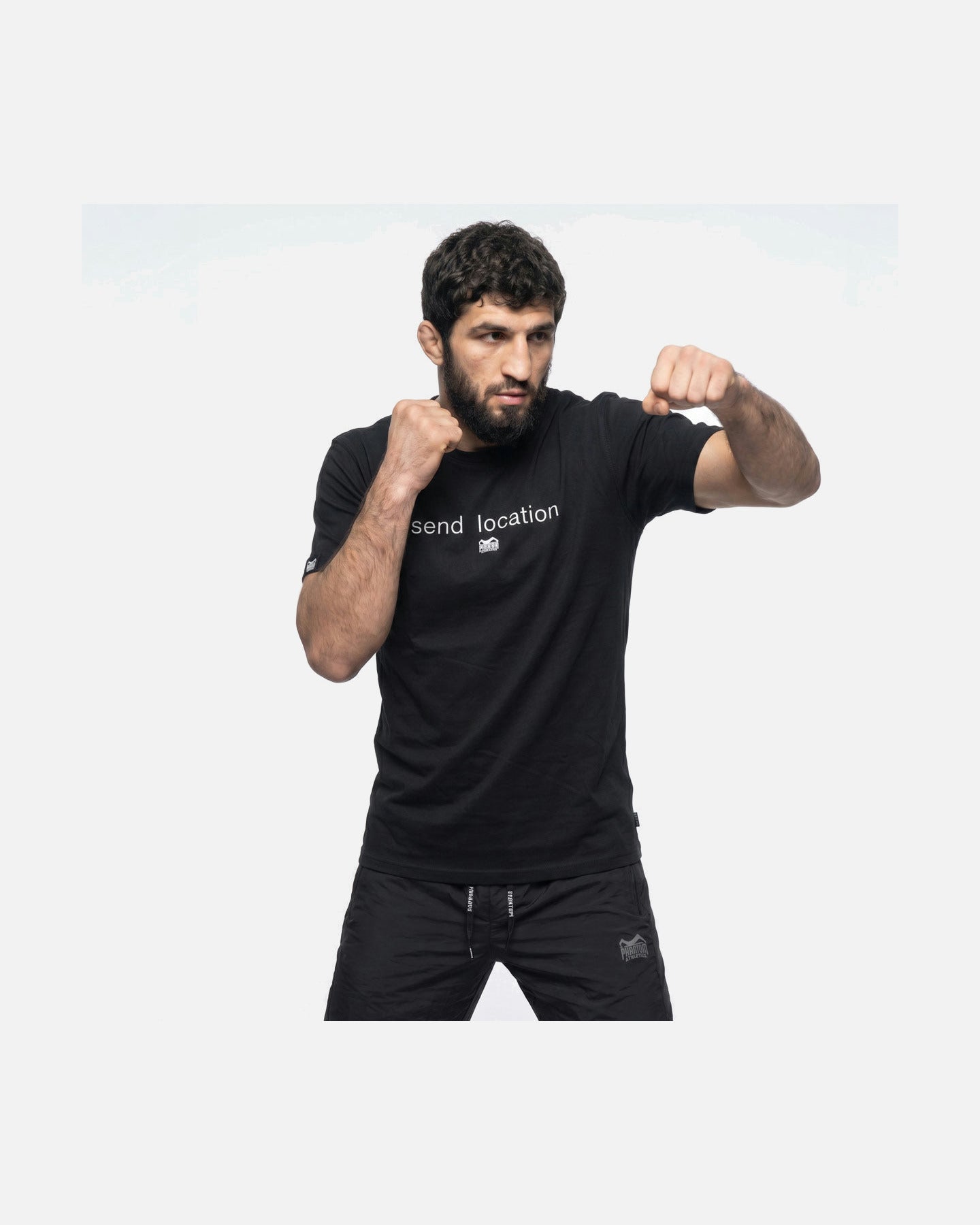 T-Shirt Phantom Athletics Send Location – Nero