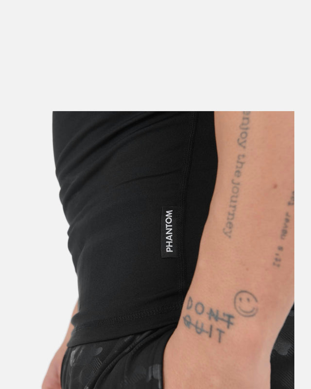 Rashguard Phantom Athletics Tactic Manches Courtes – Noir