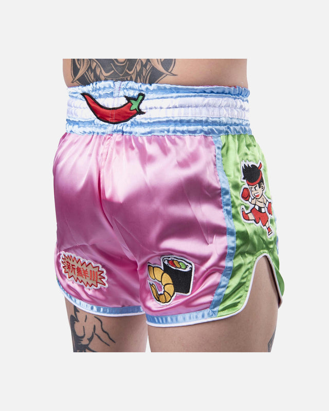 8 WEAPONS Muay Thai shorts Yummy - Lyserød