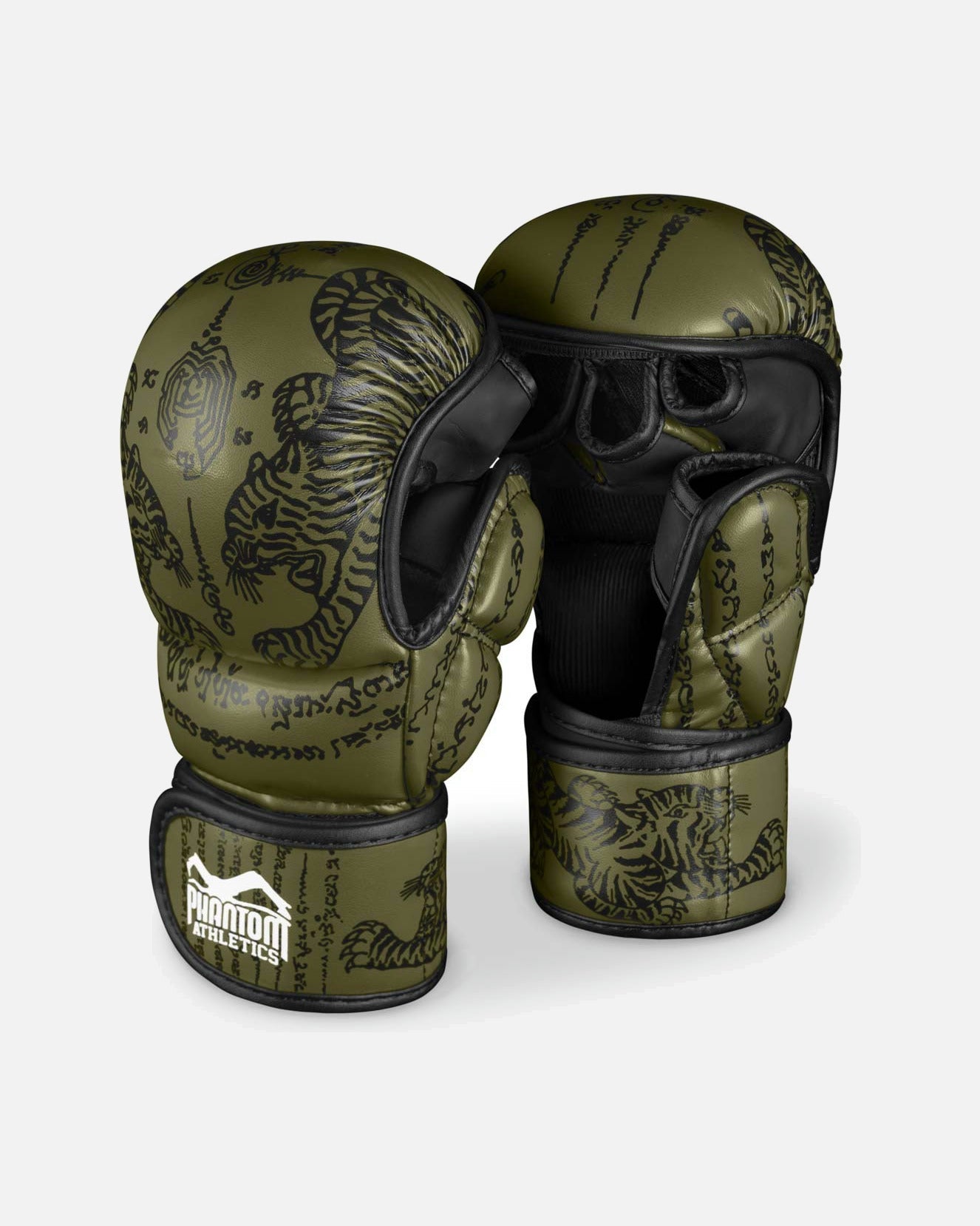 Phantom Athletics MMA Handschoenen Sparring Muay Thai - Legergroen
