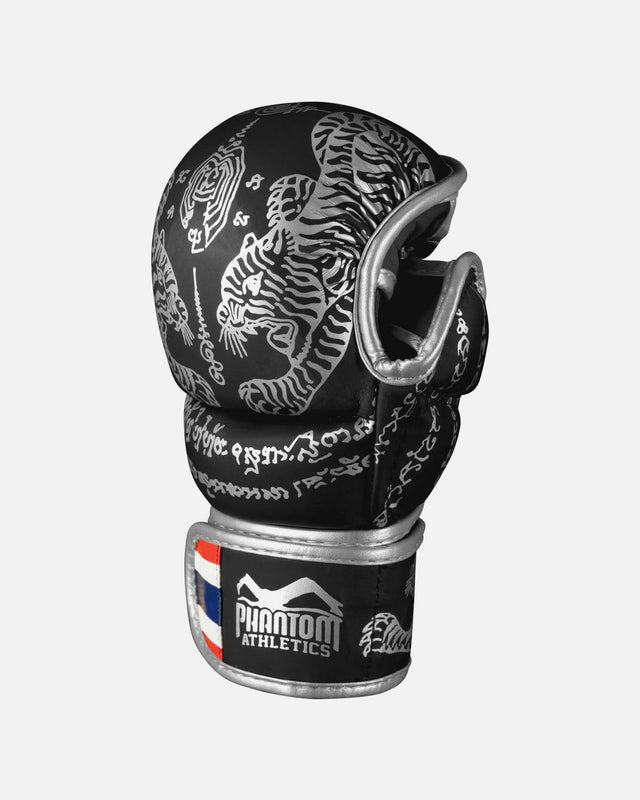 Phantom Athletics MMA-handskar Sparring Muay Thai – Svart/Silver