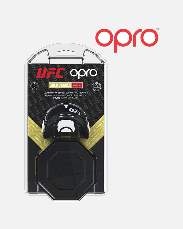 Chránič zubů OPRO Gold Braces – Černý