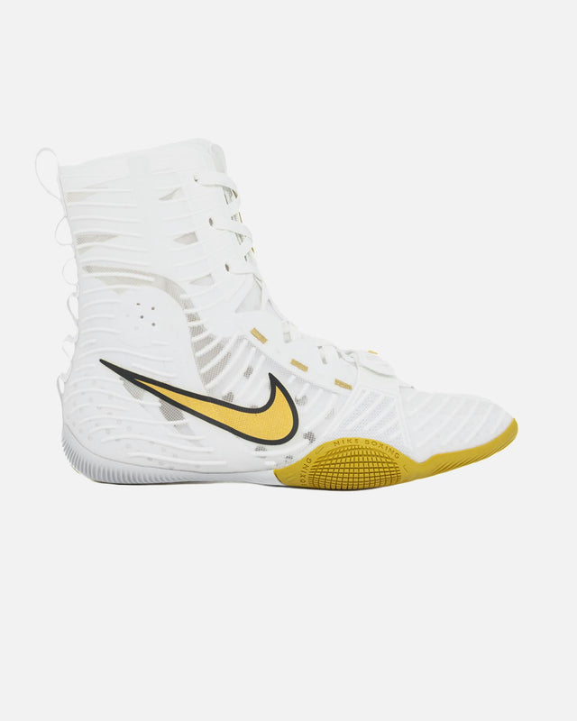 Botas de boxe Nike HyperKO 3 – Branco/Ouro