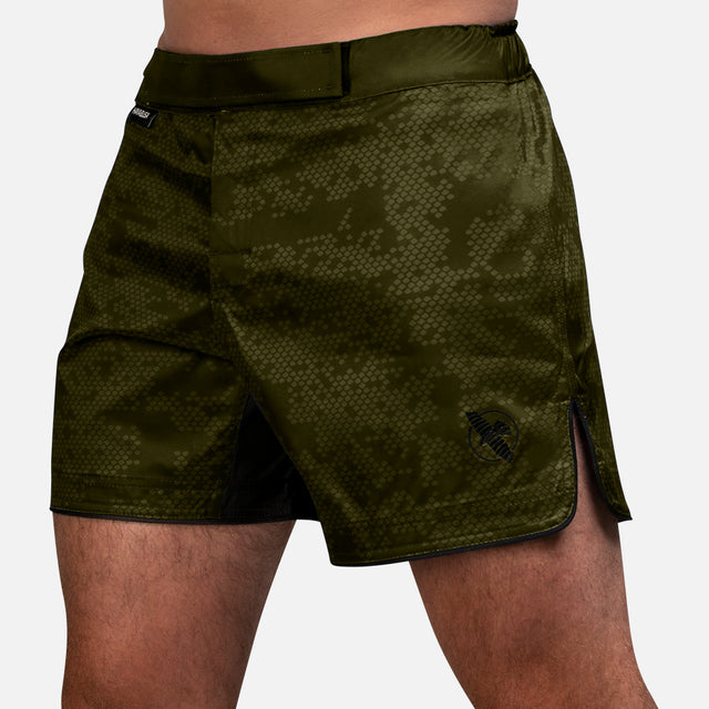 Hayabusa MMA-shorts Hex Mid-Thigh - Grøn