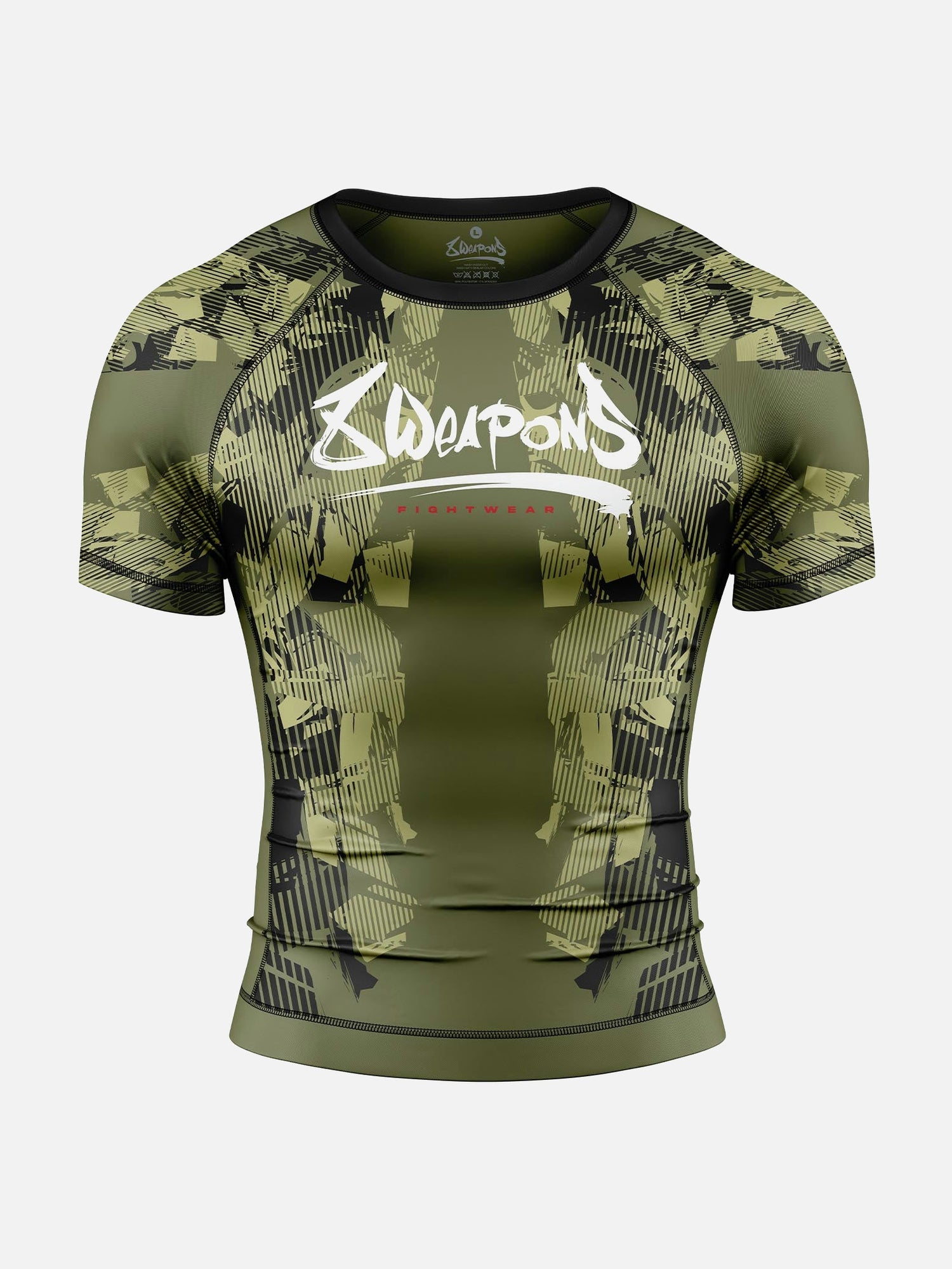 8 WEAPONS Rashguard Hit 2.0 – Oliva/Nero