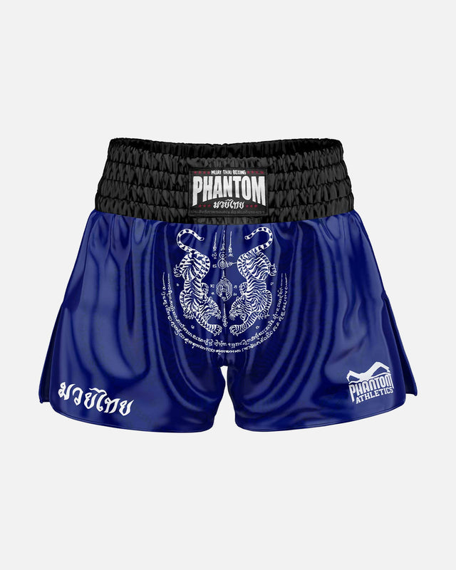 Pantaloni scurți Muay Thai Phantom Athletics Sak Yant – Negru/Auriu