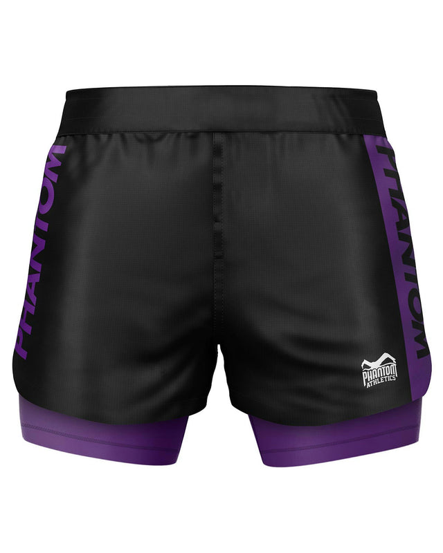 Phantom Athletics Compressie Shorts Fusion-R 2in1 Ranked - Blauw