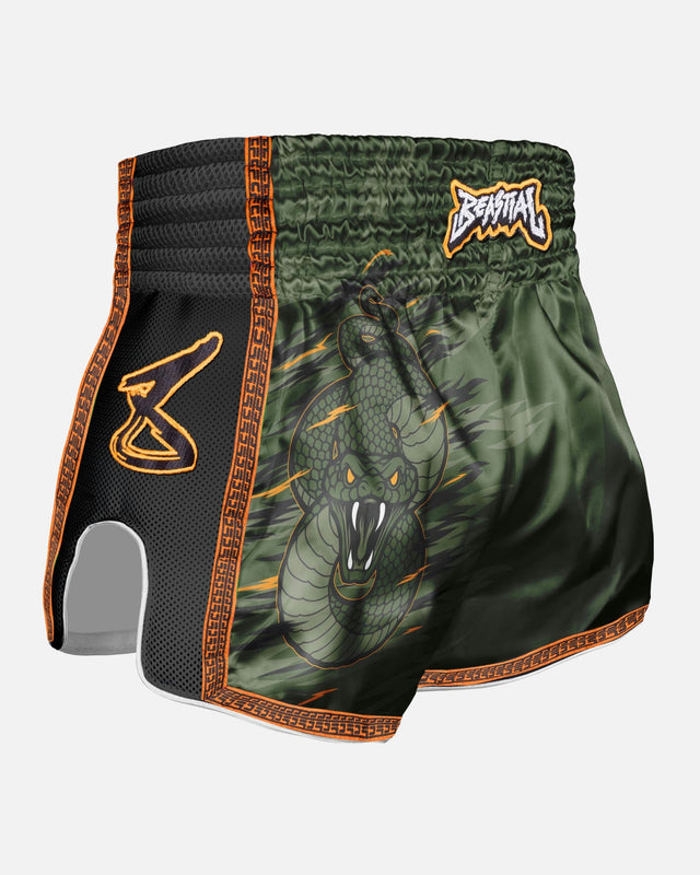 8 WEAPONS Muay-Thai-Shorts Beastial Viper – Khaki