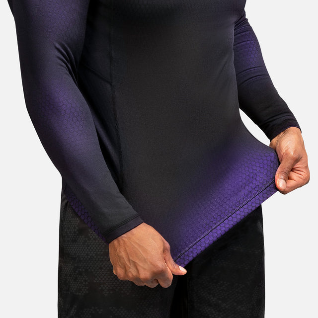 Rashguard Hayabusa Fusion Maniche Lunghe – Nero/Viola