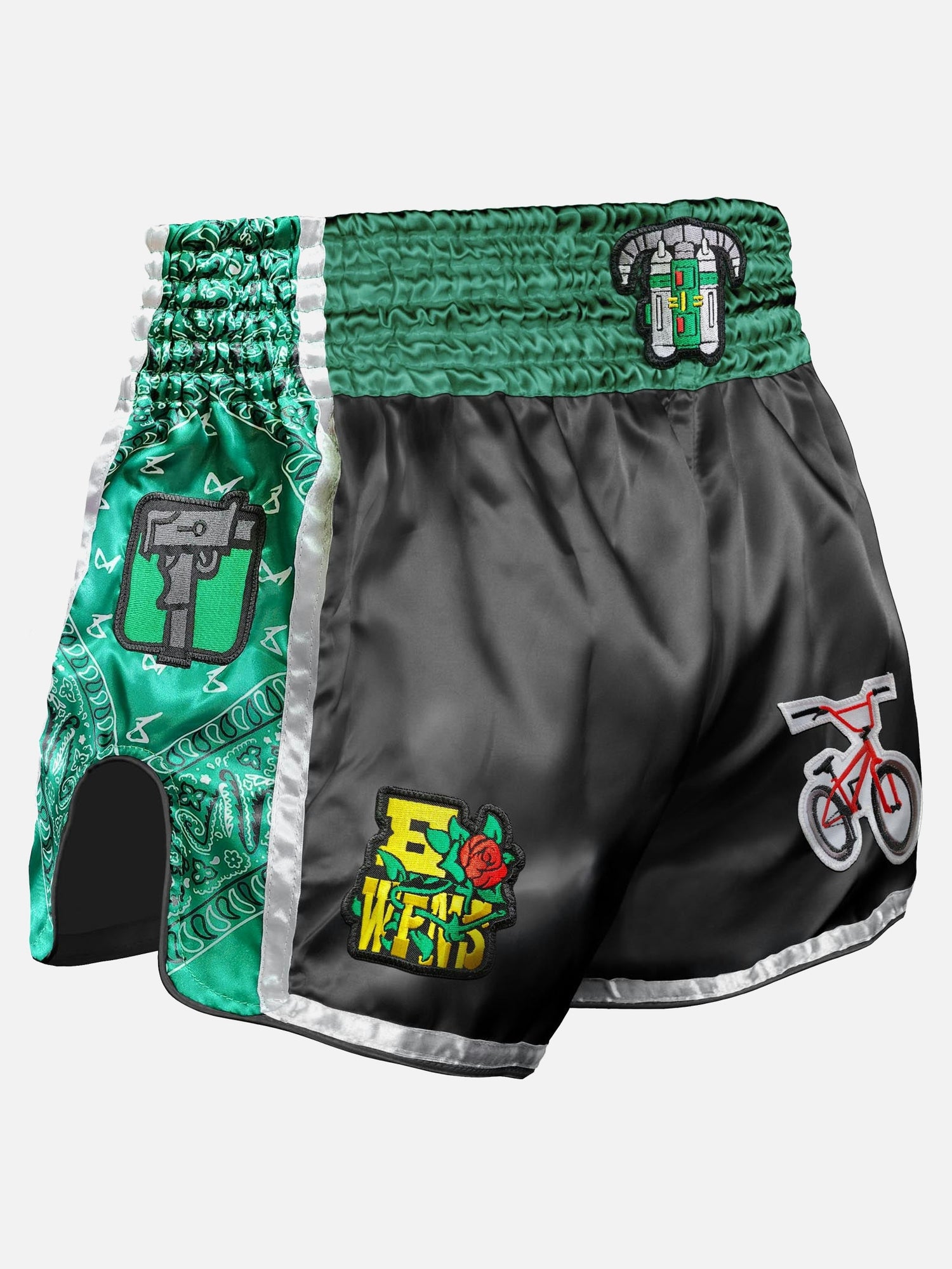 Shorts de Muay Thai 8 WEAPONS West Coast – Vert