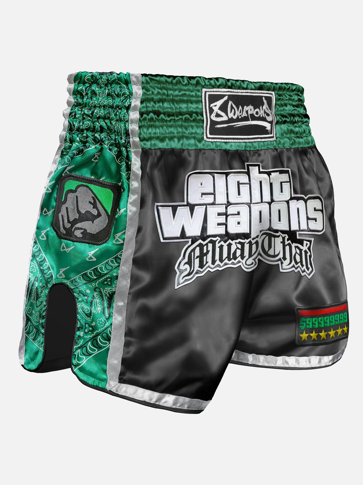 Shorts de Muay Thai 8 WEAPONS West Coast – Vert