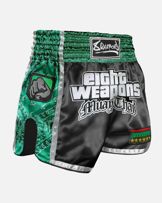Shorts de Muay Thai 8 WEAPONS West Coast – Vert