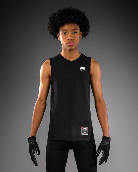 Camisola de alças Venum Elite Compressão Criança – Preto