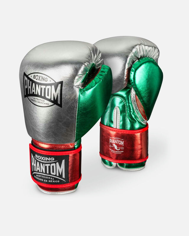 Phantom Athletics Bokshandschoenen Mexico - Zilver/Groen/Rood