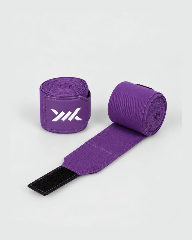 Bandes de boxe Caged Essential – Violet (sac de lavage inclus)