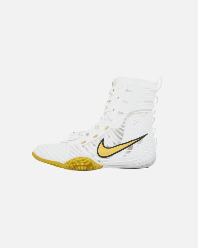 Botas de boxe Nike HyperKO 3 – Branco/Ouro