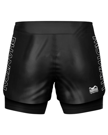 Kompresní kraťasy Phantom Athletics Compressie Shorts Fusion-R 2in1 Ranked – Černé