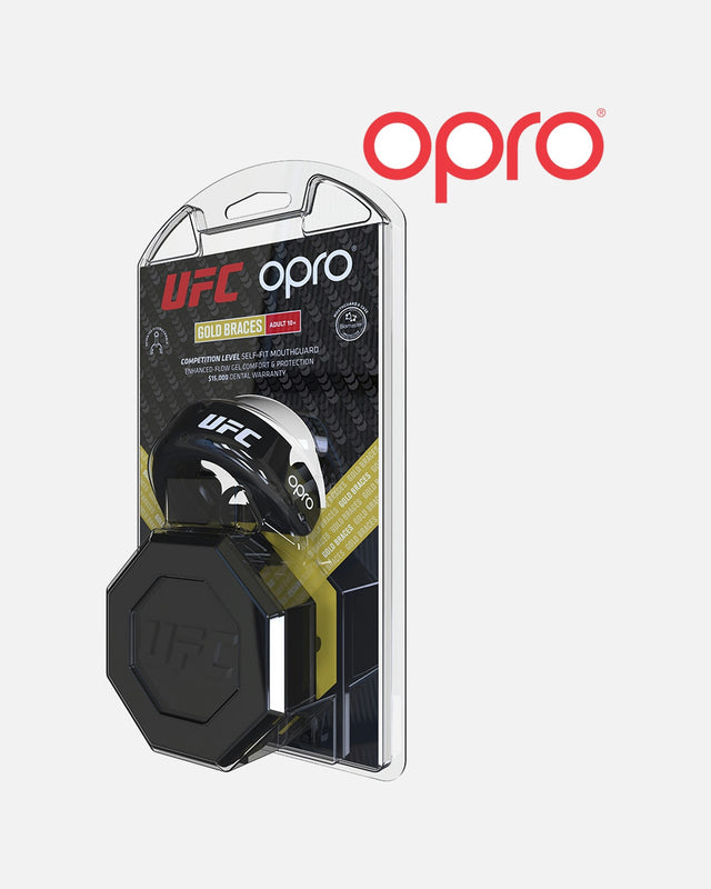 Chránič zubů OPRO Gold Braces – Černý