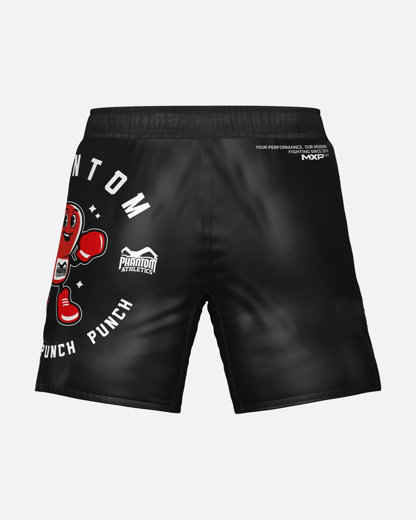 Phantom Athletics MMA-shorts EVO Punchy – Sort/Rød