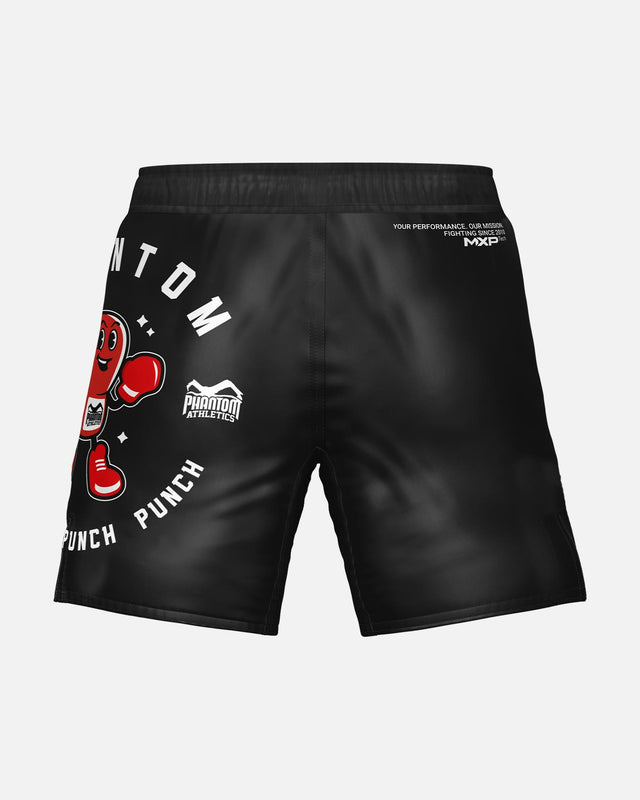 Phantom Athletics MMA-shorts EVO Punchy – Sort/Rød