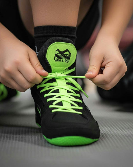 Phantom Athletics Tactic Kids Wrestling shoes - Neon Green