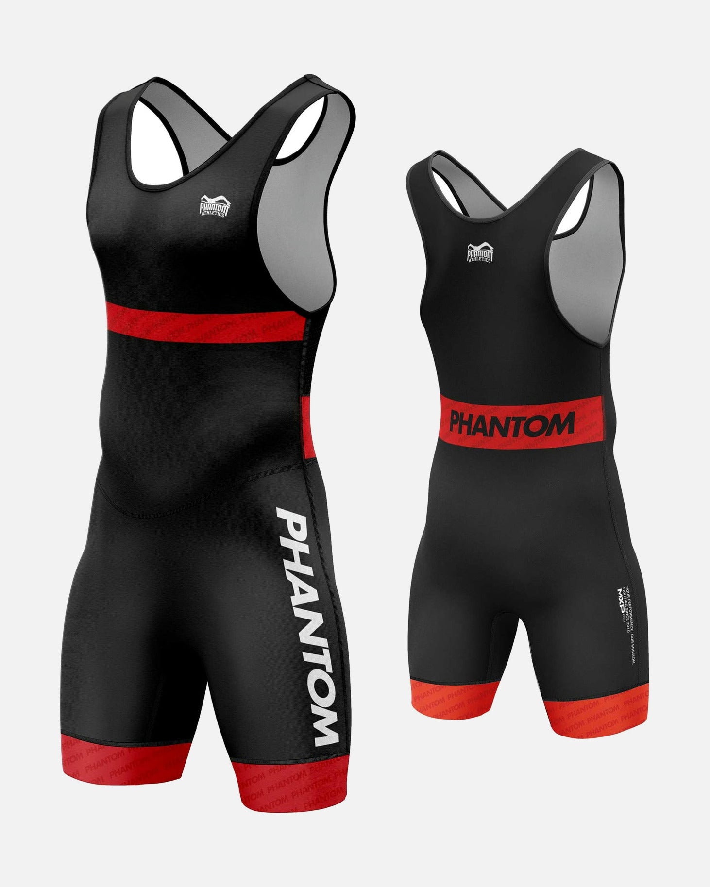 Phantom Athletics Worstelsinglet Raptor - Rot/Blau